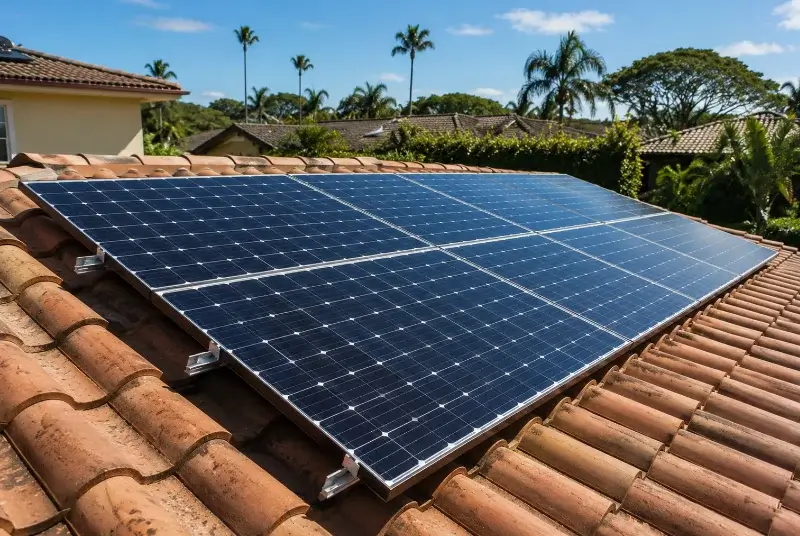 Installation de panneaux solaires au Theil-de-Bretagne